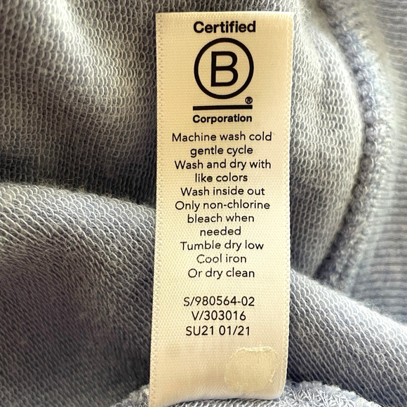 ATHLETA Lotus Wrap Size L/XL Heather Blue Short Sleeve Open Front Comfy Cardigan - Picture 7 of 9